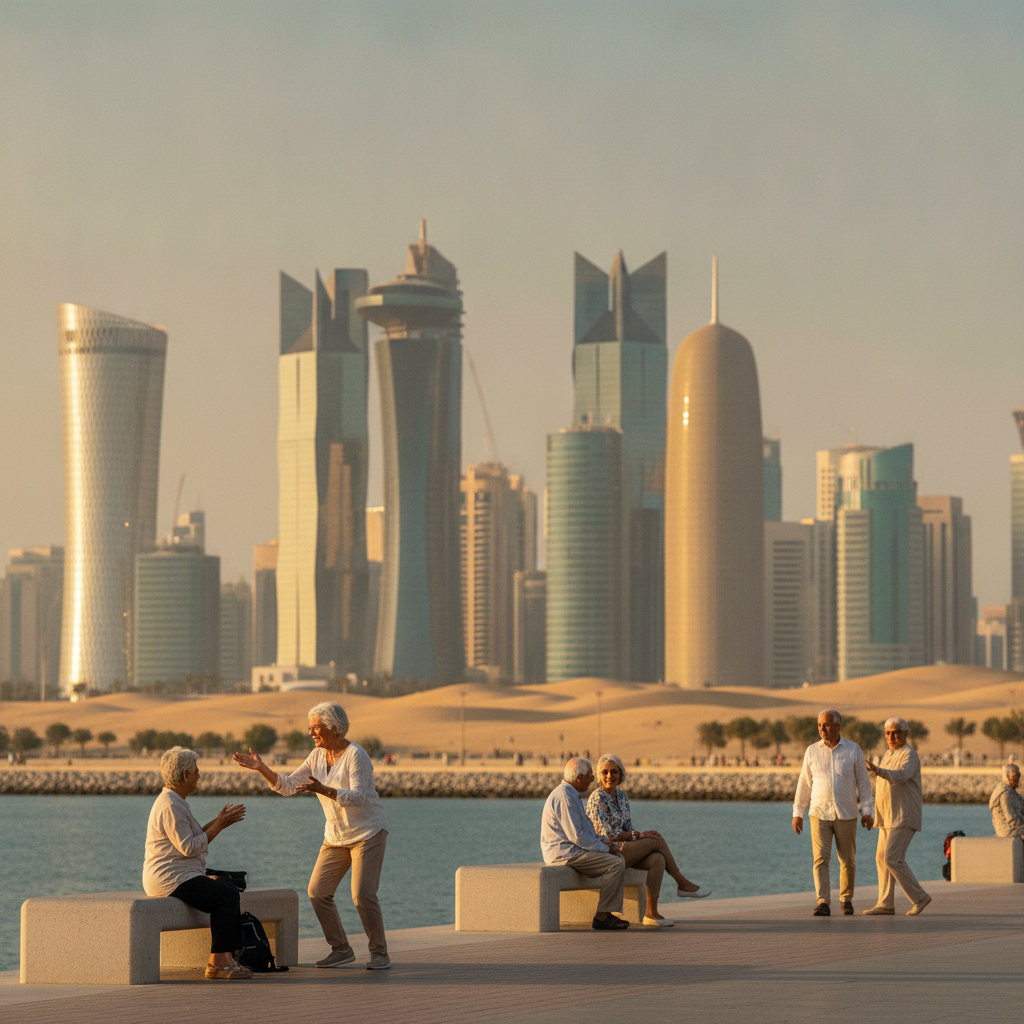 Retirees 55+ community in Doha
